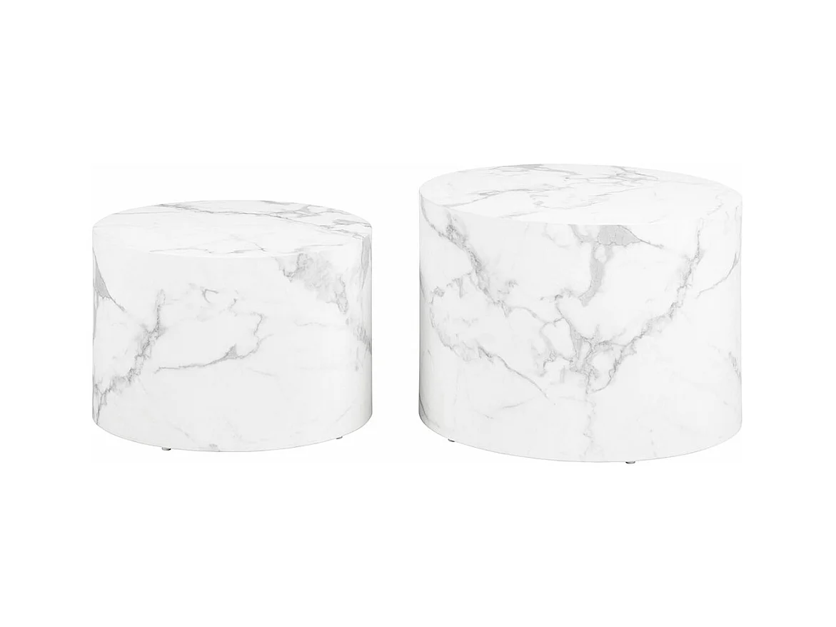 Dice table basse blanc.