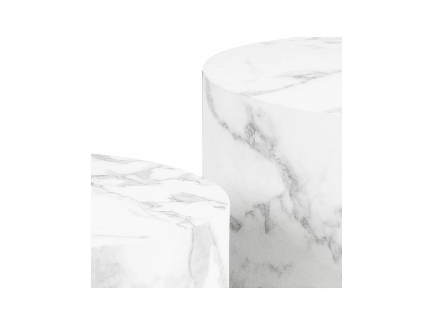 Dice table basse blanc.