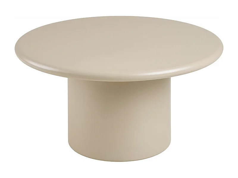 Nagano Couchtisch Ø80cm sandfarben.