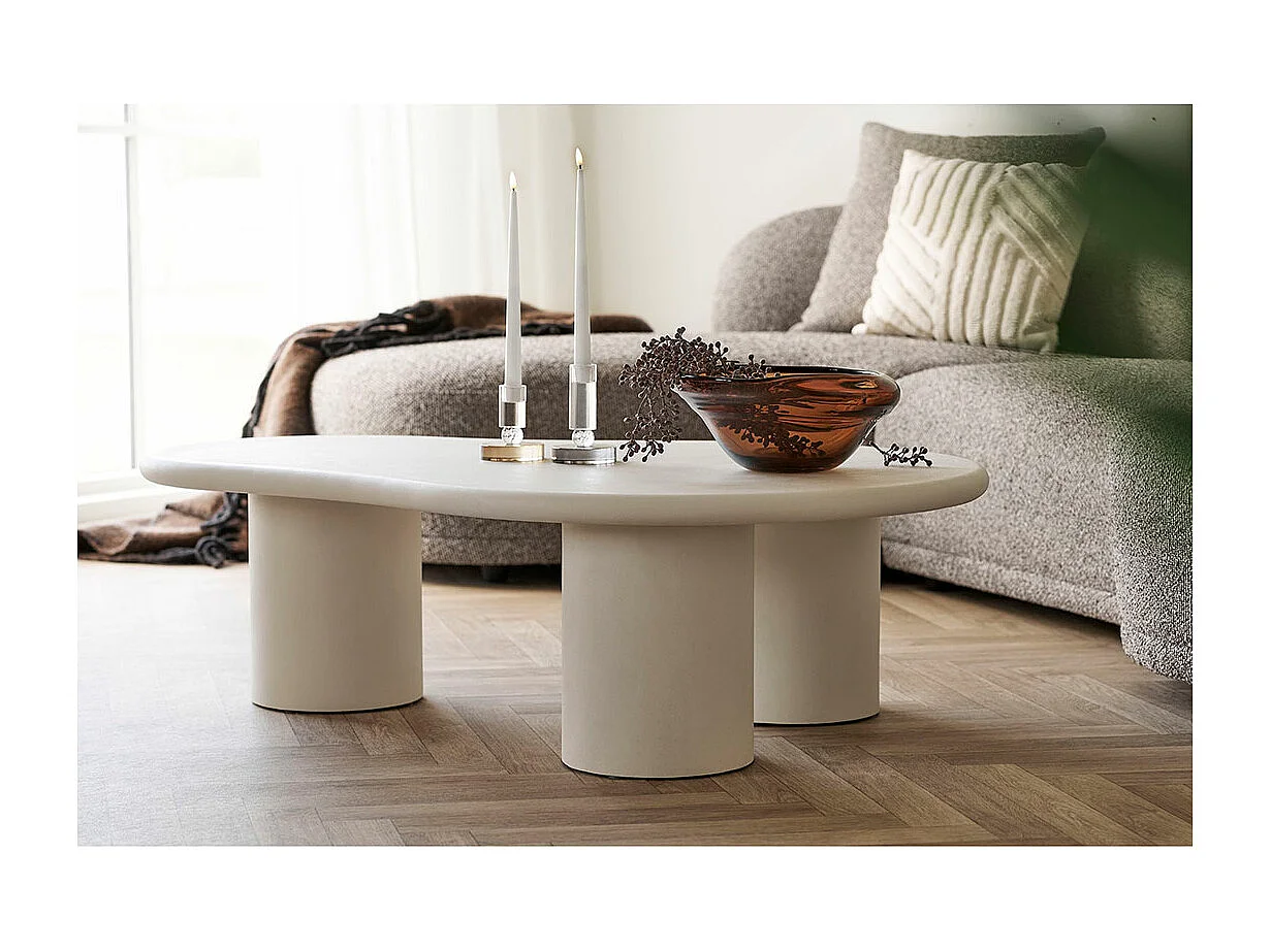 Palmera salontafel cement decor.