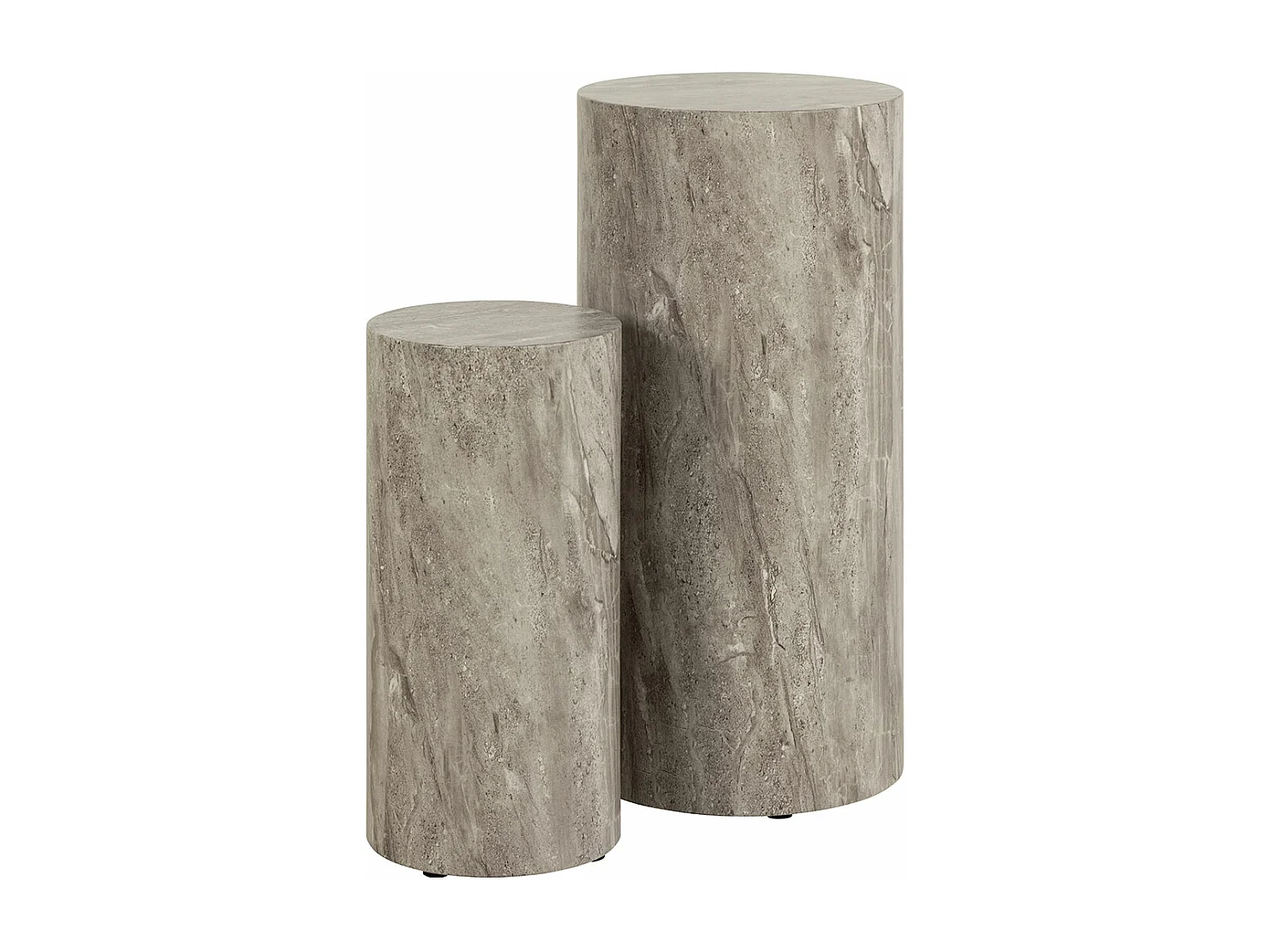 Dice  piédestal gris.