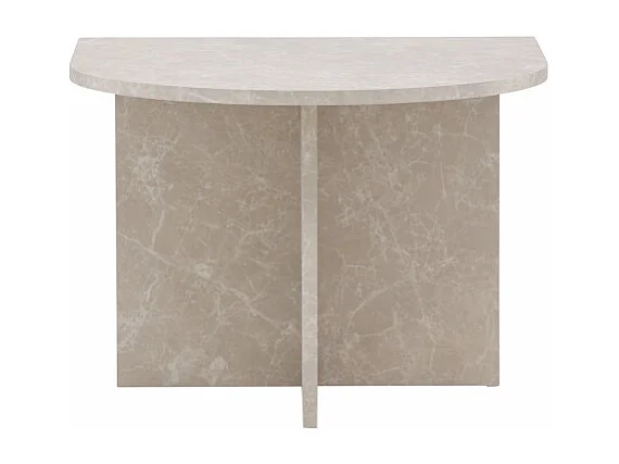 Lot de 2 Tables Basses Effet Marbre "Sala" 60cm Beige