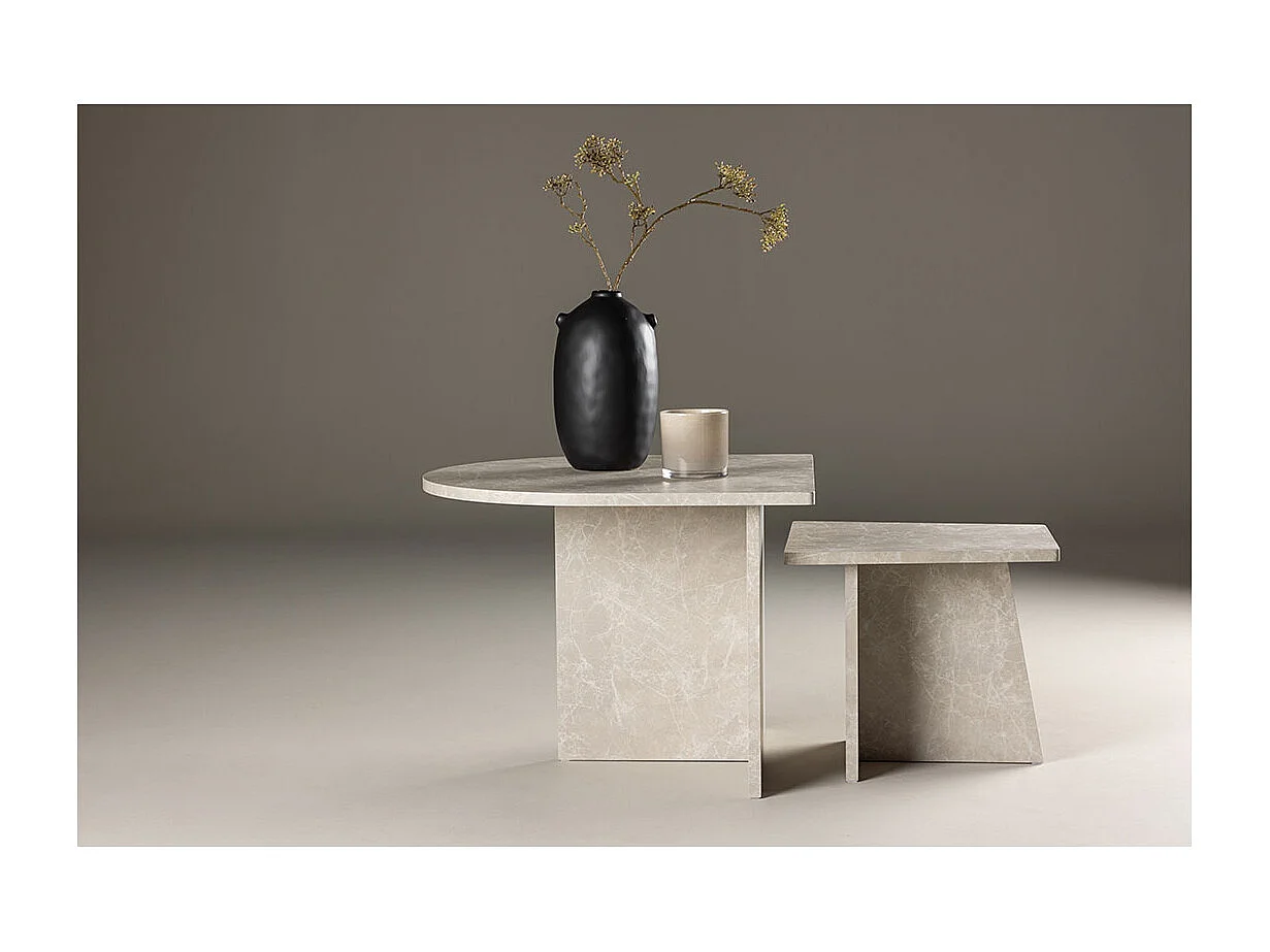 Sala table basse beige.