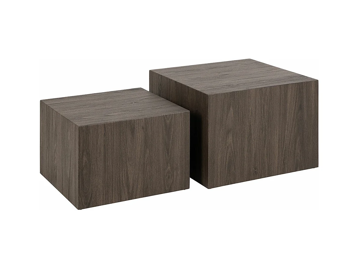 Dice table basse marron.
