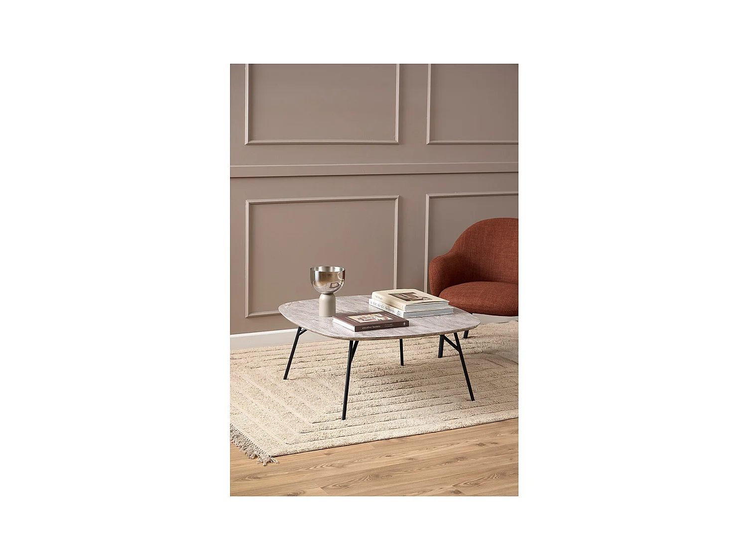 Caracas table basse gris.