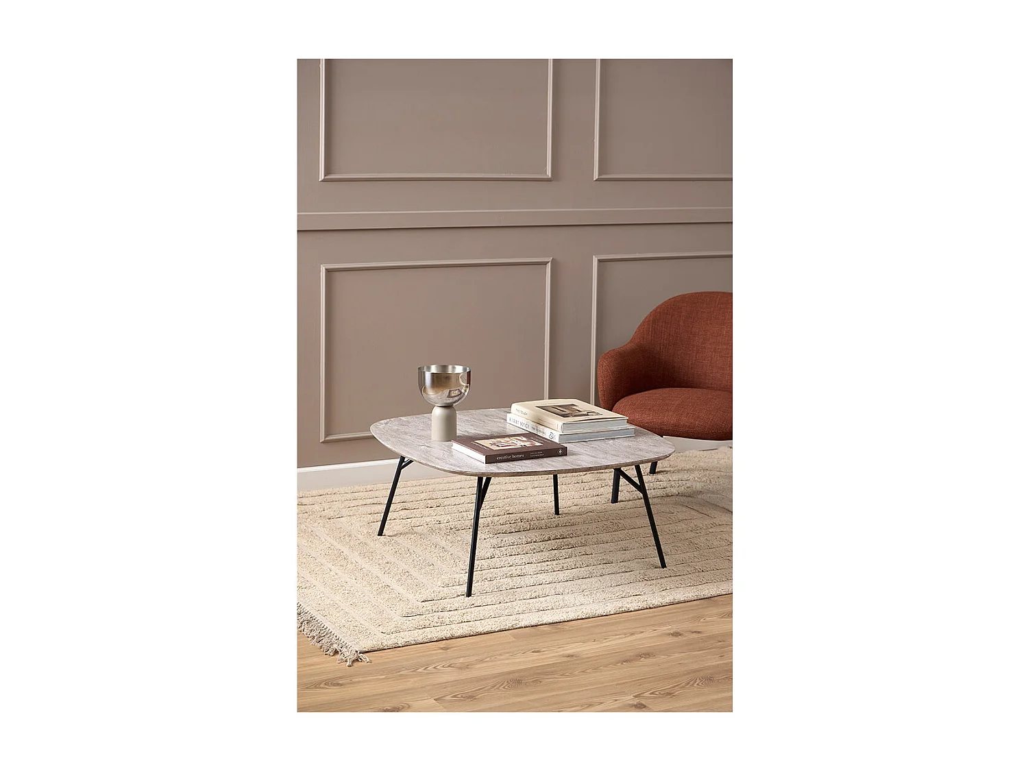 Caracas table basse gris.