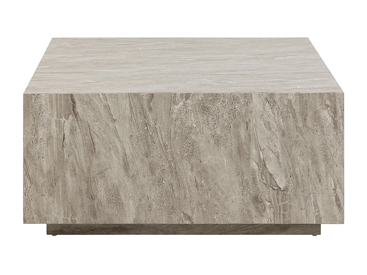 Dice table basse gris.