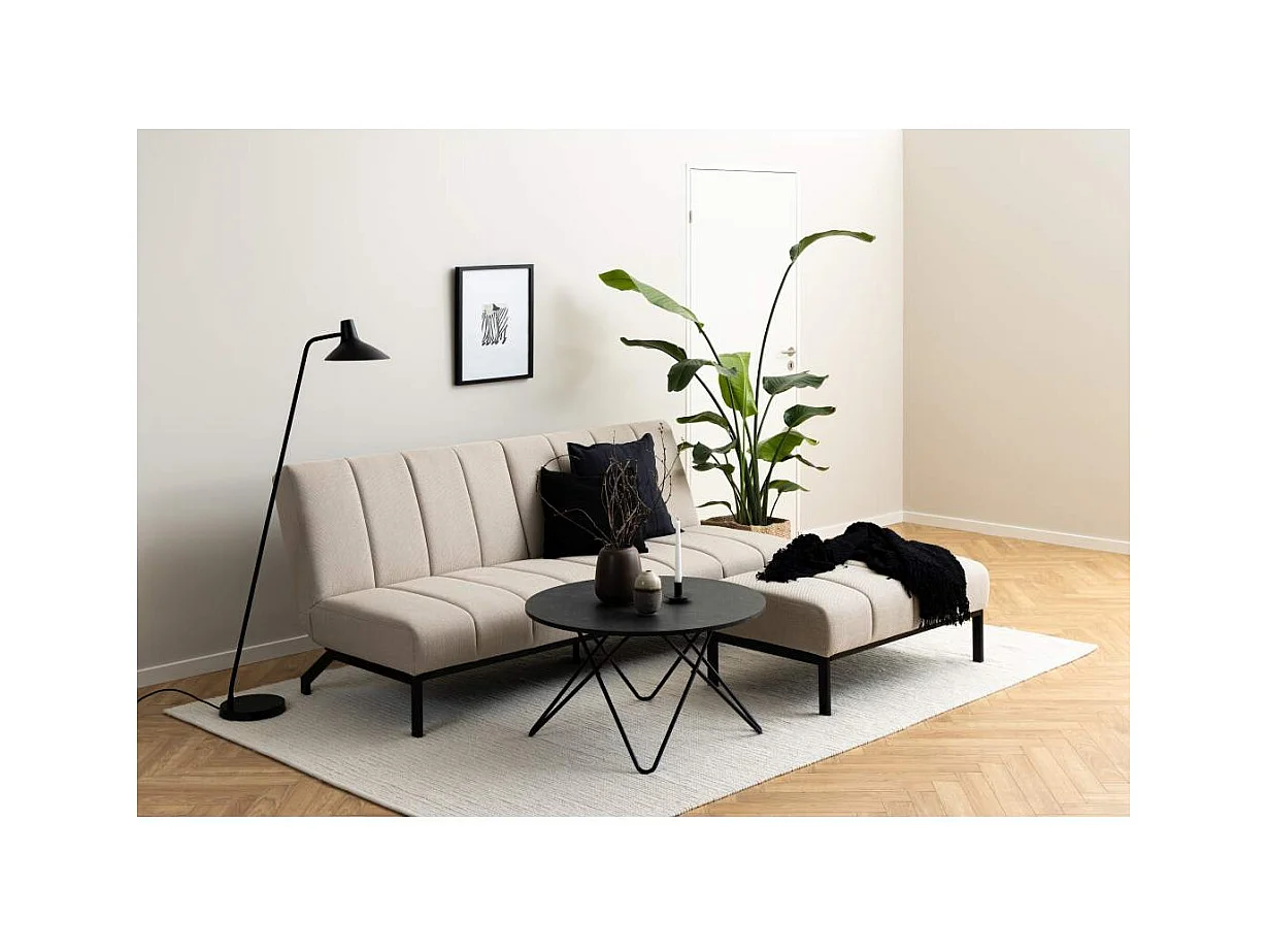 Wyre table basse Ø80cm noir.