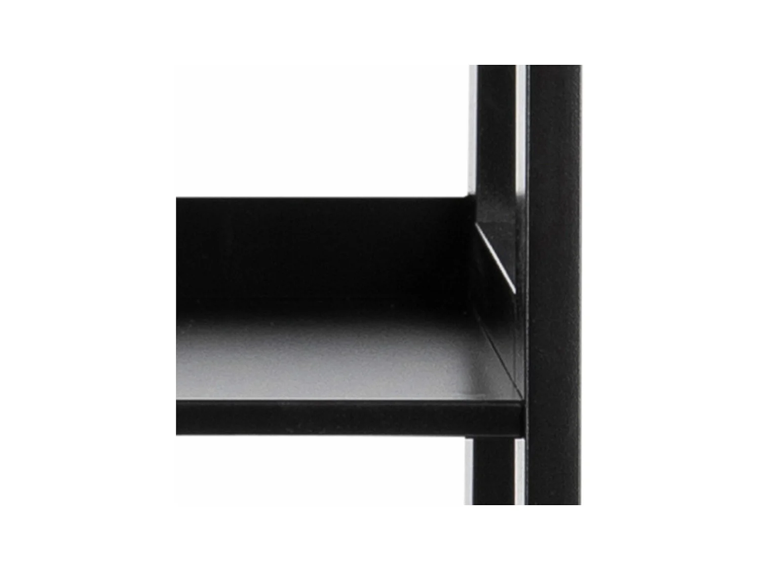 Wally bibliothèque 4 étagères noires.