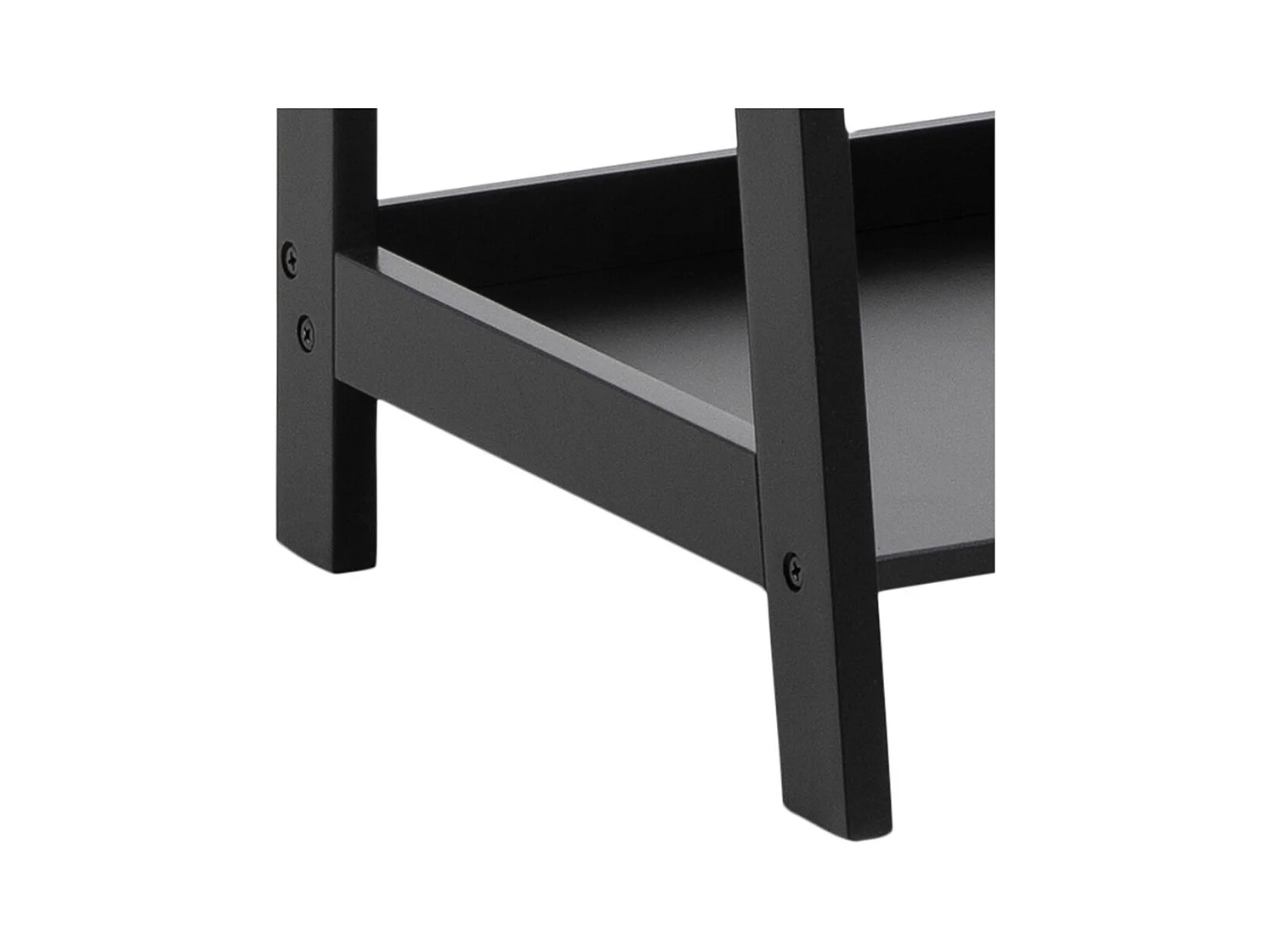 Wally bibliothèque 4 étagères noires.