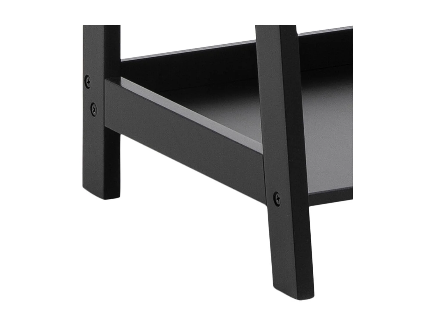 Wally bibliothèque 4 étagères noires.