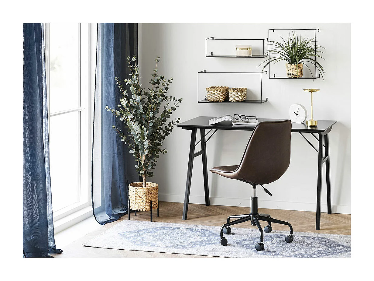 Ulmo étagère murale set de 3 noires.