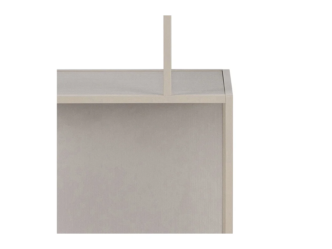 Seaford bibliothèque 5 étagères grises.