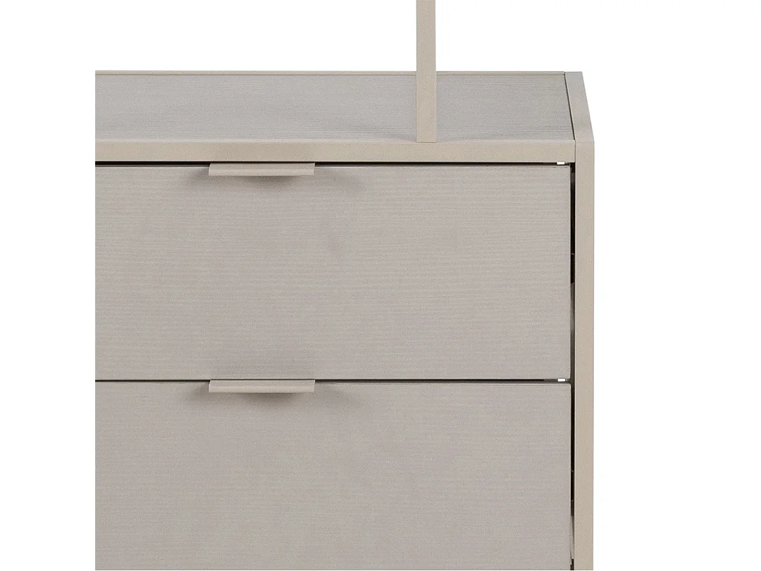 Sea wandkast 2 lades 4 planken grijs.