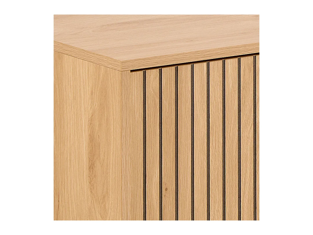 Jaipur TV Tisch 3 Türen Eiche Dekor.