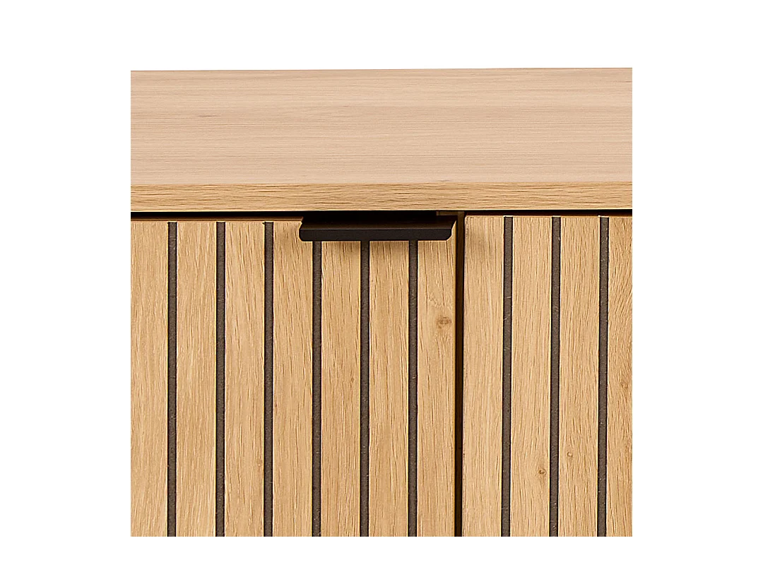 Jaipur TV Tisch 3 Türen Eiche Dekor.