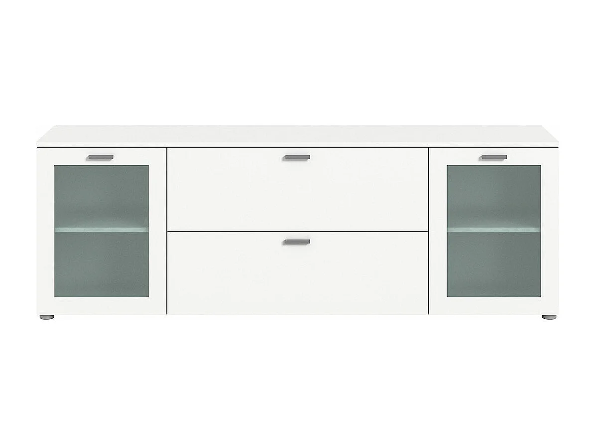 Xeno TV-meubel 2 laden 2 deuren wit.