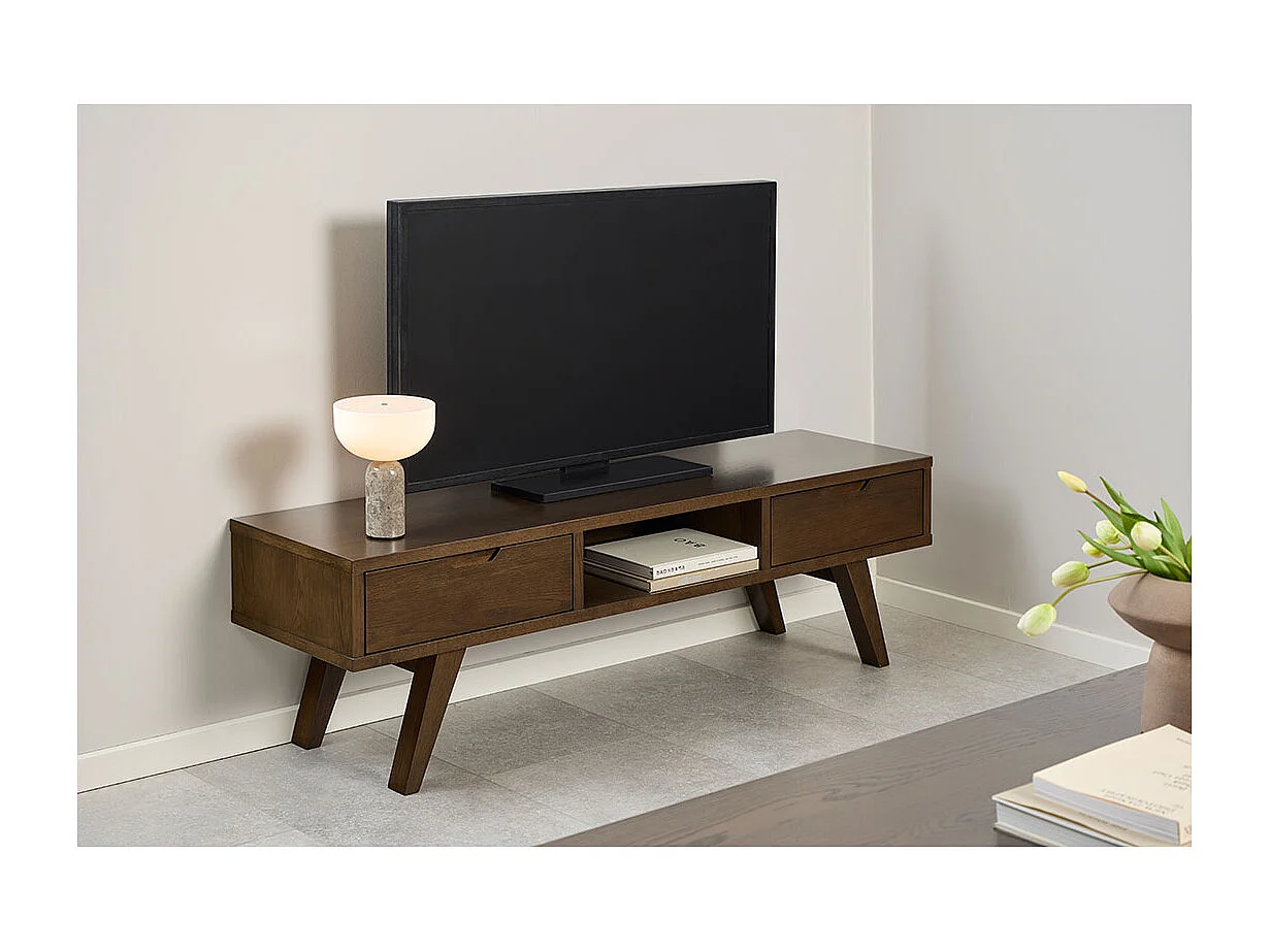 Bristol TV-meubel 2 lades grijs.