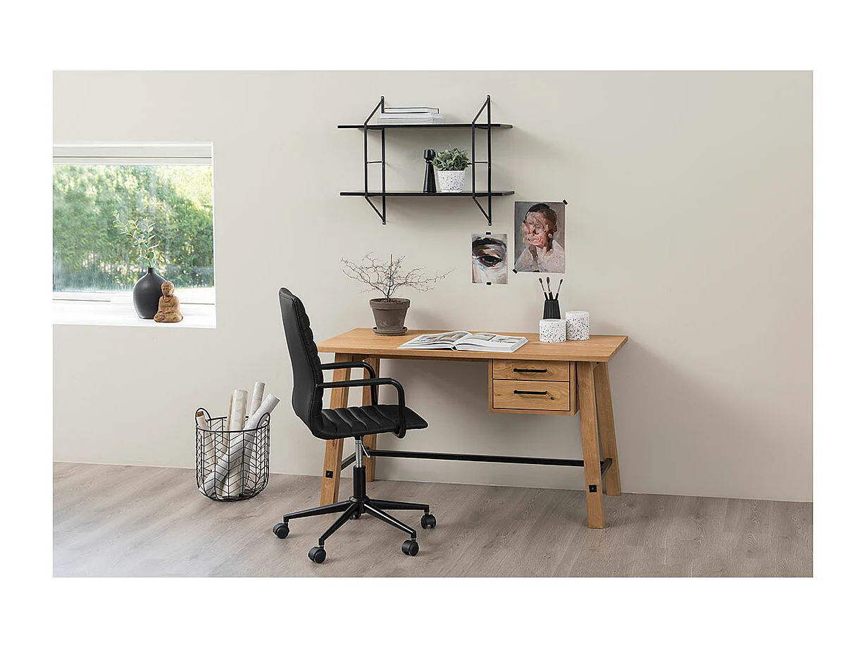 Winslow Bürostuhl PU Kunstleder schwarz.