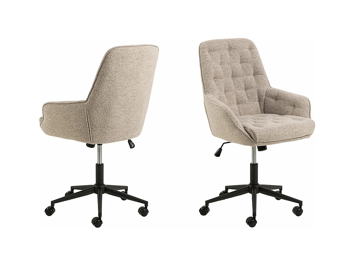 Erik Bürostuhl Bouclé beige.