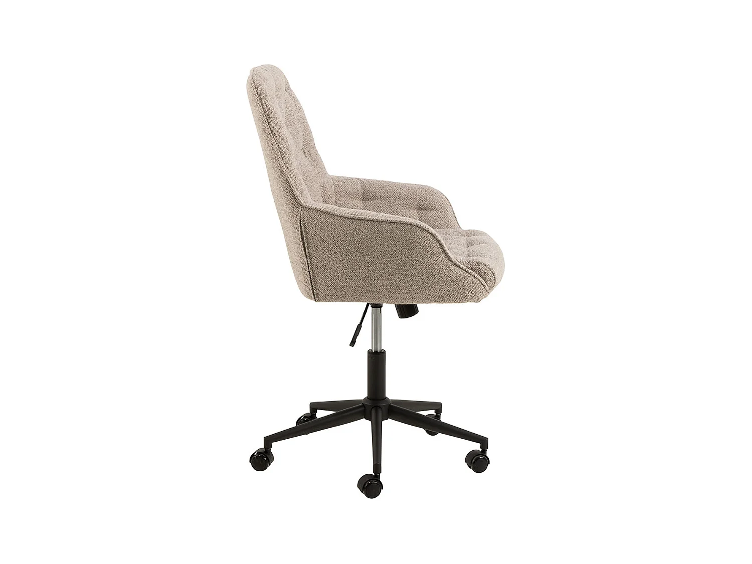 Erik chaise de bureau bouclé beige.