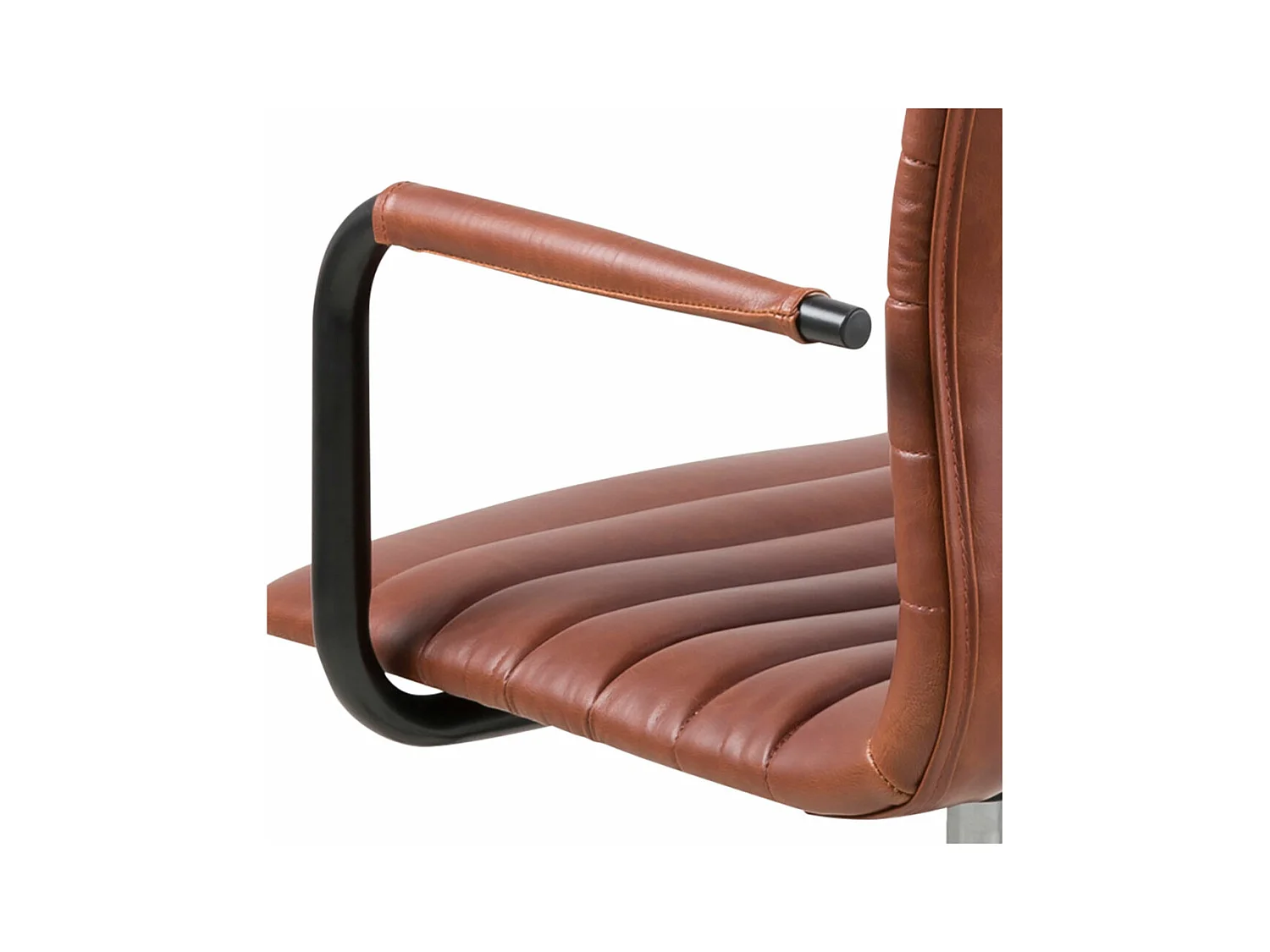 Winslow chaise de bureau PU cuir marron.