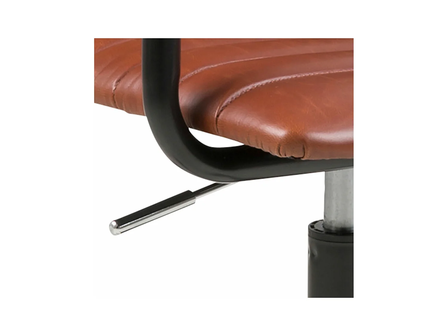 Winslow chaise de bureau PU cuir marron.