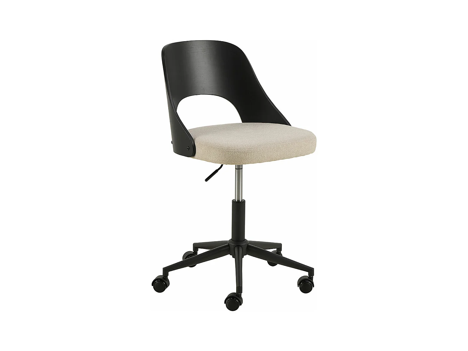 Lucy chaise de bureau tissu beige.