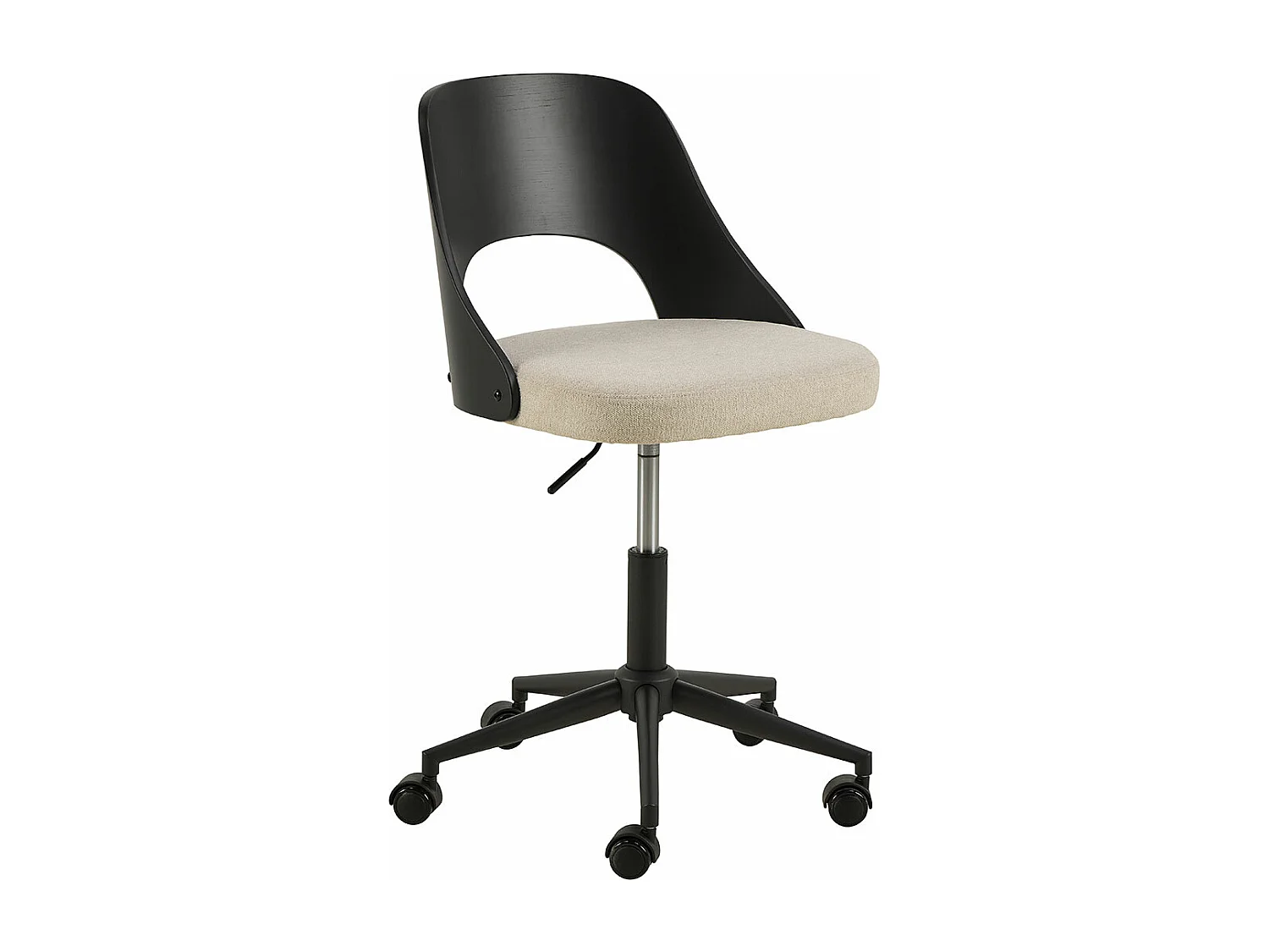 Lucy chaise de bureau tissu beige.