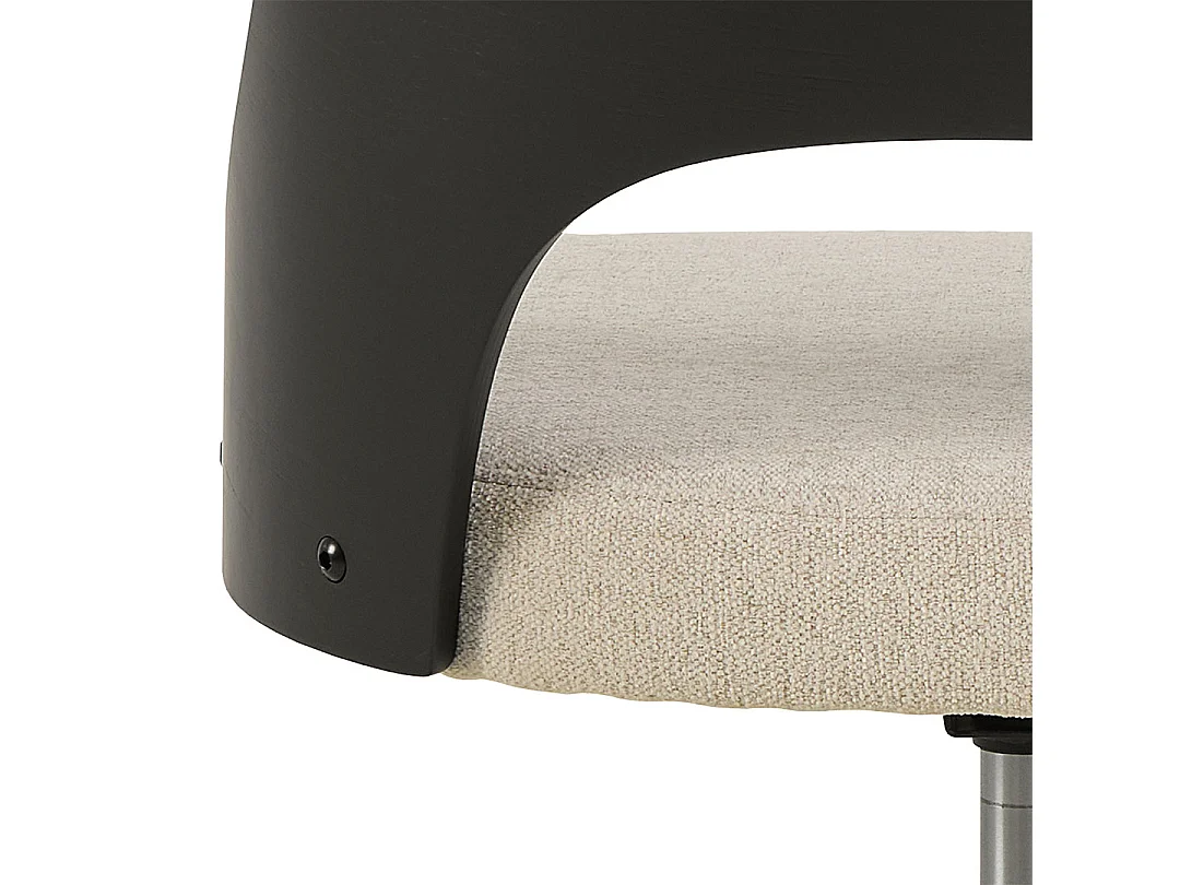 Lucy chaise de bureau tissu beige.