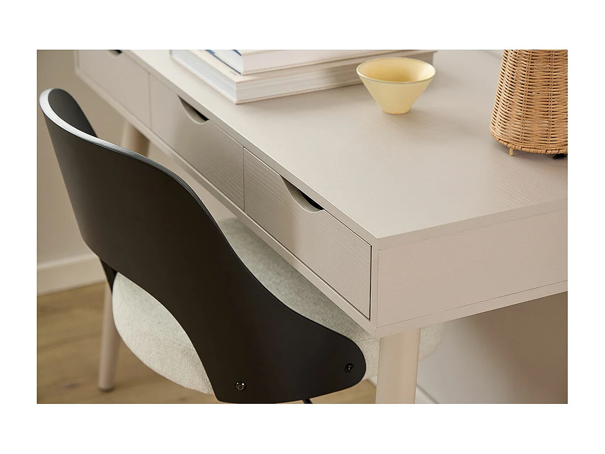 Lucy chaise de bureau tissu beige.
