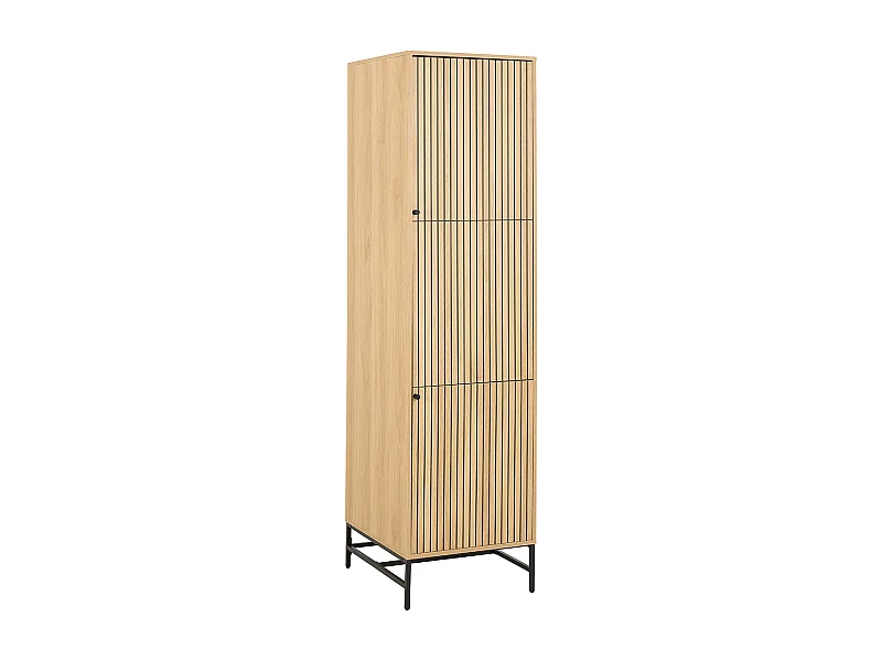 Albany Kleiderschrank 2 Türen 2 Regale Natur.