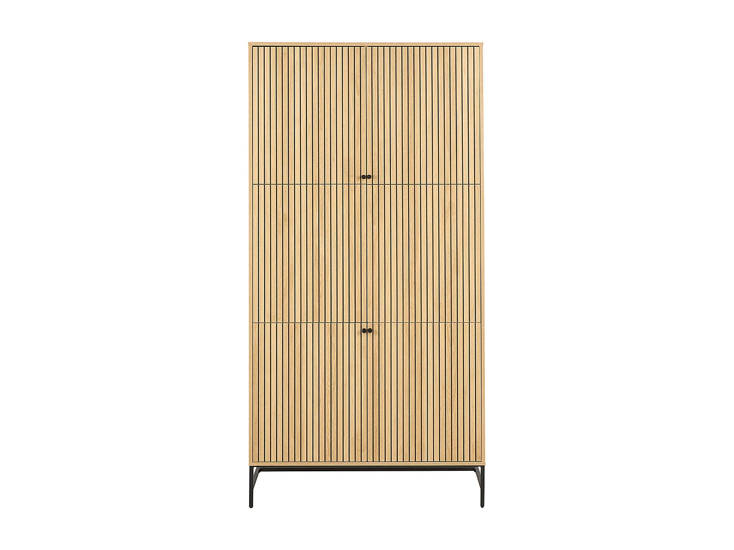 Albany armoire de rangement 4 portes 6 étagères nature.