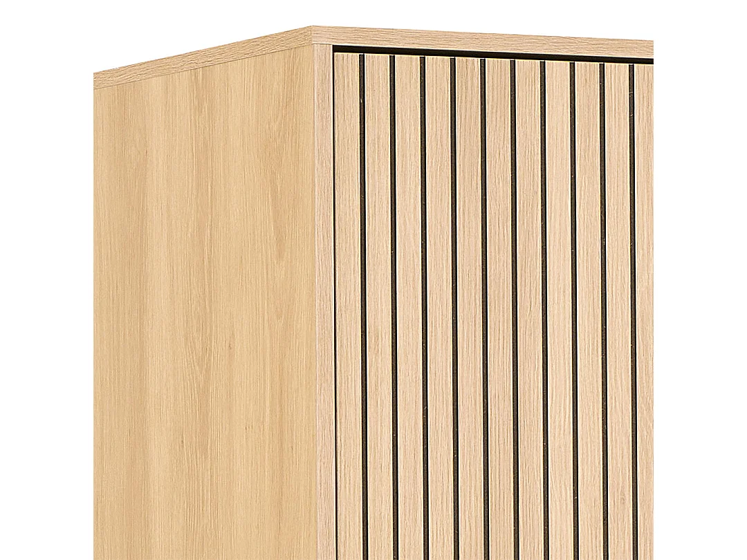 Albany armoire de rangement 4 portes 6 étagères nature.