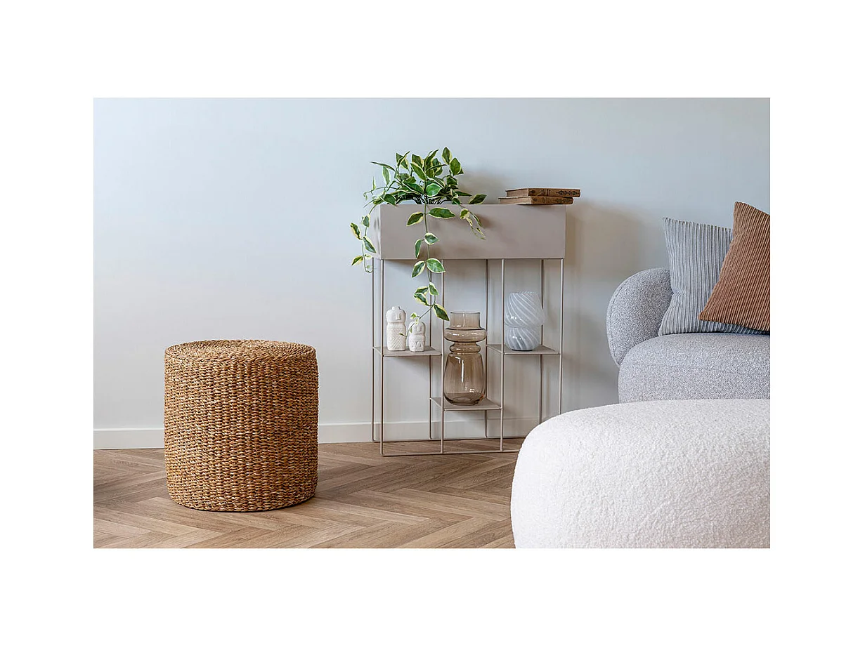 Rivera pouf Ø40cm naturel.