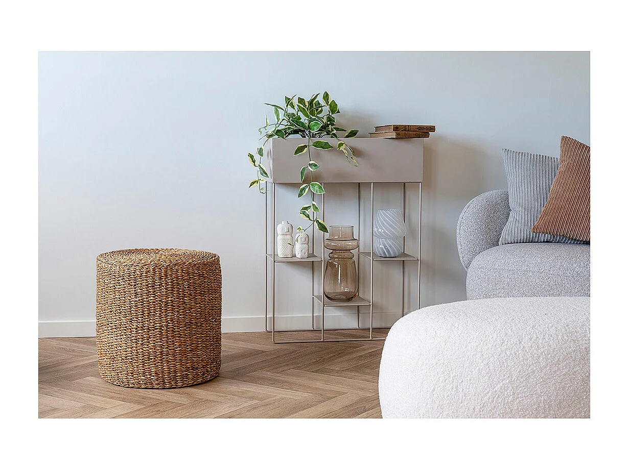 Rivera pouf Ø40cm naturel.