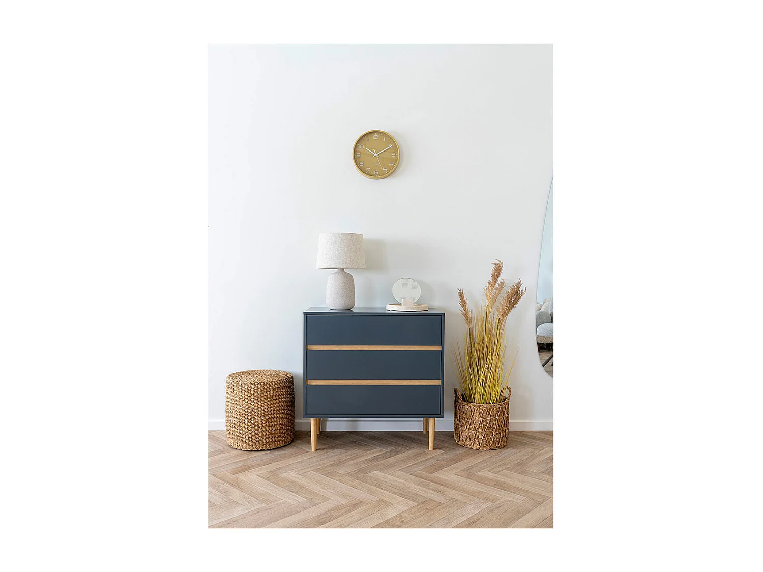 Rivera pouf Ø40cm naturel.