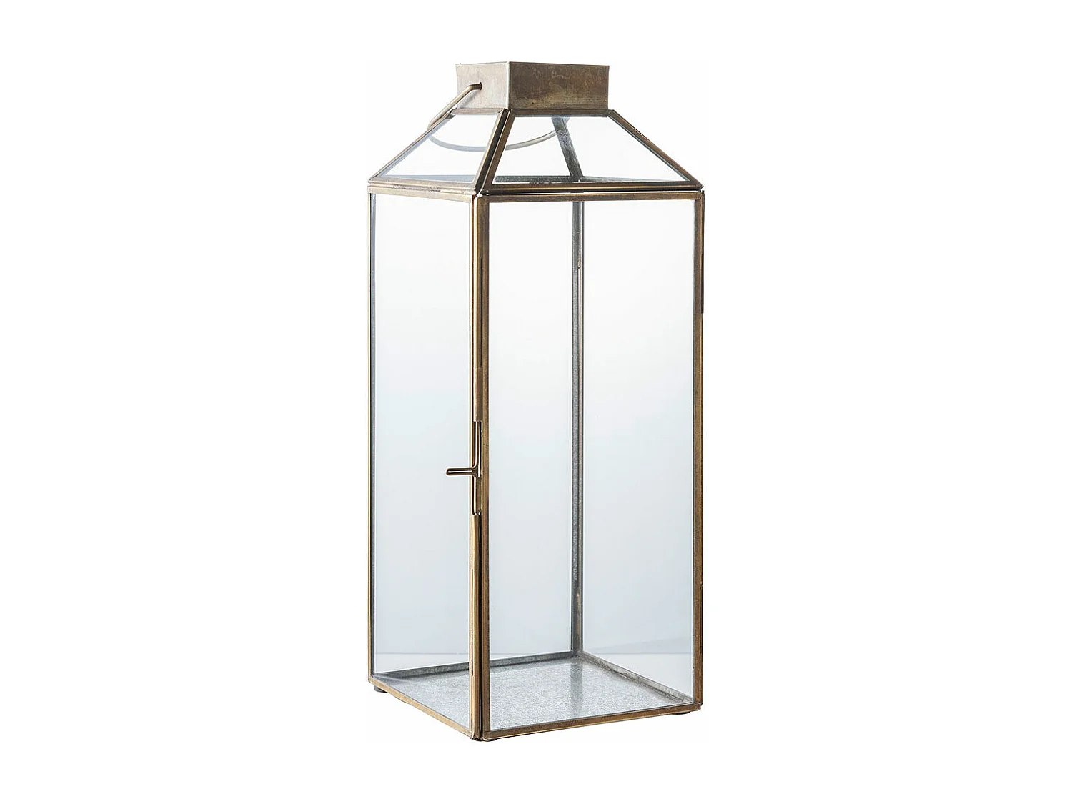 Mysore lanterne aspect laiton antique.