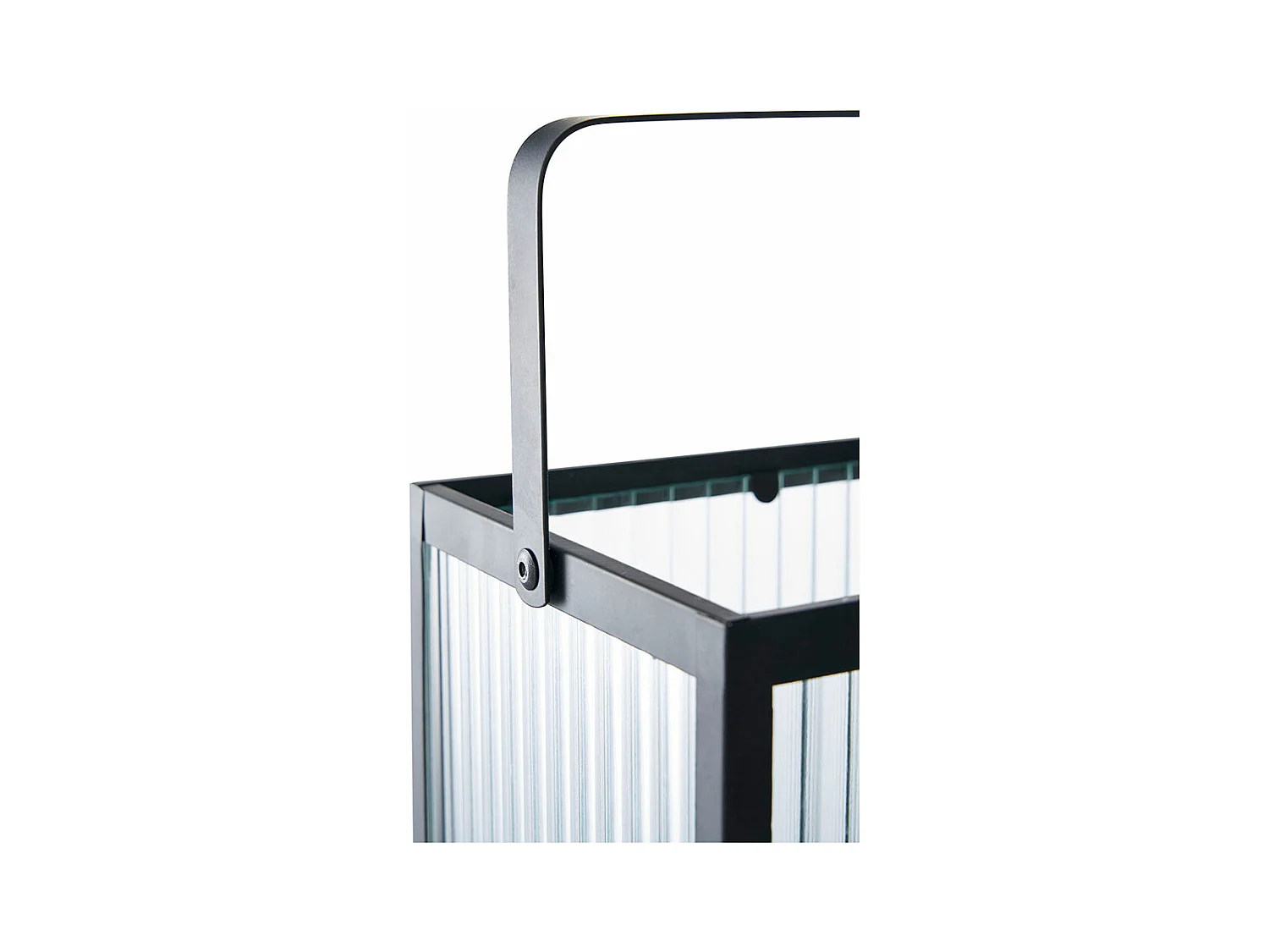 Almonte lanterne noire, transparente.