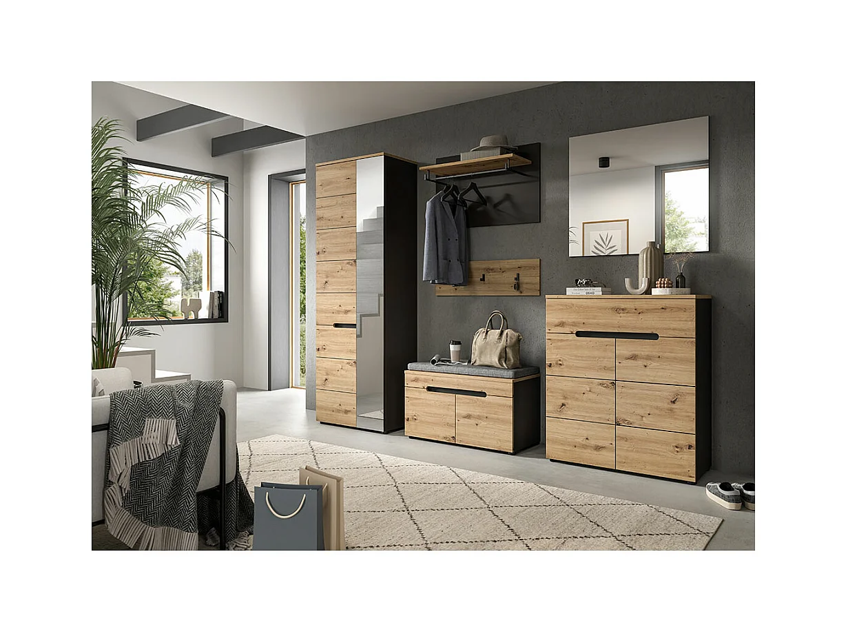 Canu miroir chêne décor.