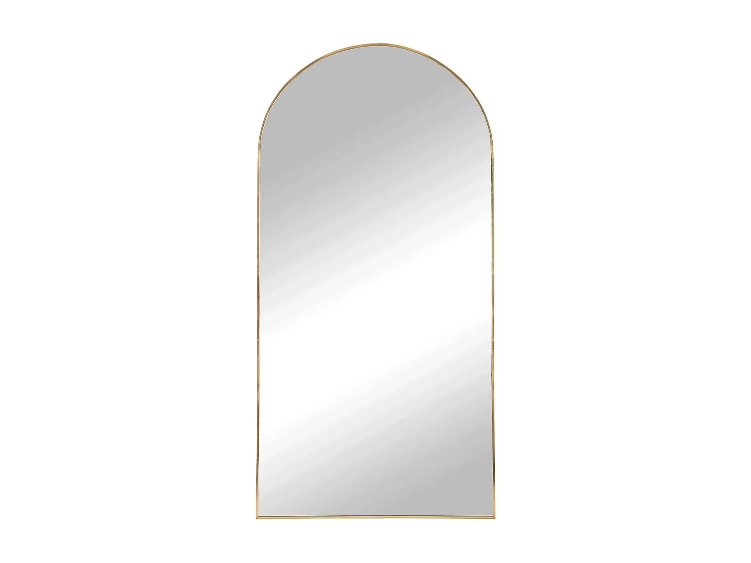 Grand miroir arc en aluminium MADRID – L 90 x H 180cm-Noir