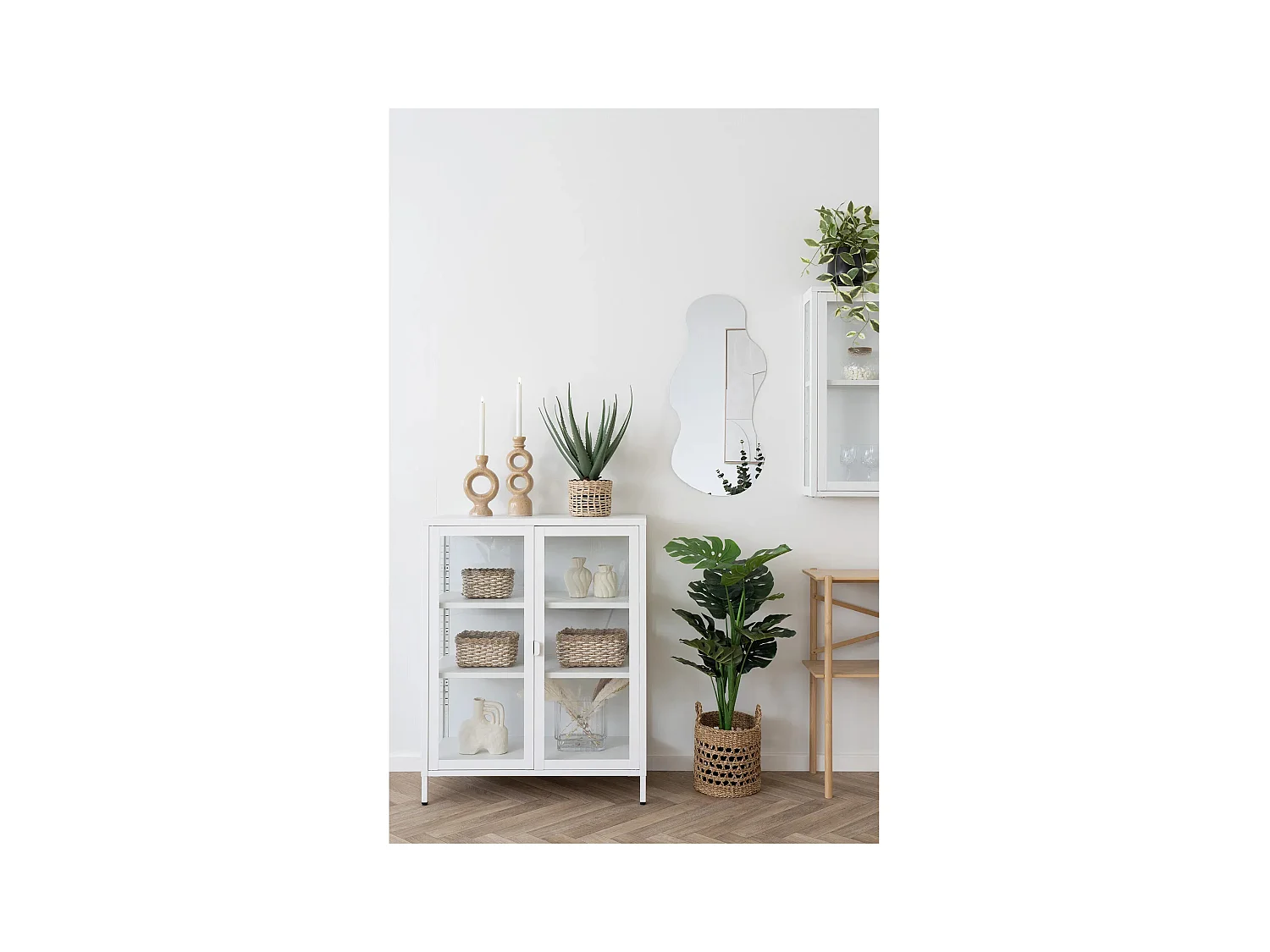 Miroir mural de forme organique PALERMO – L 40 x H 80cm