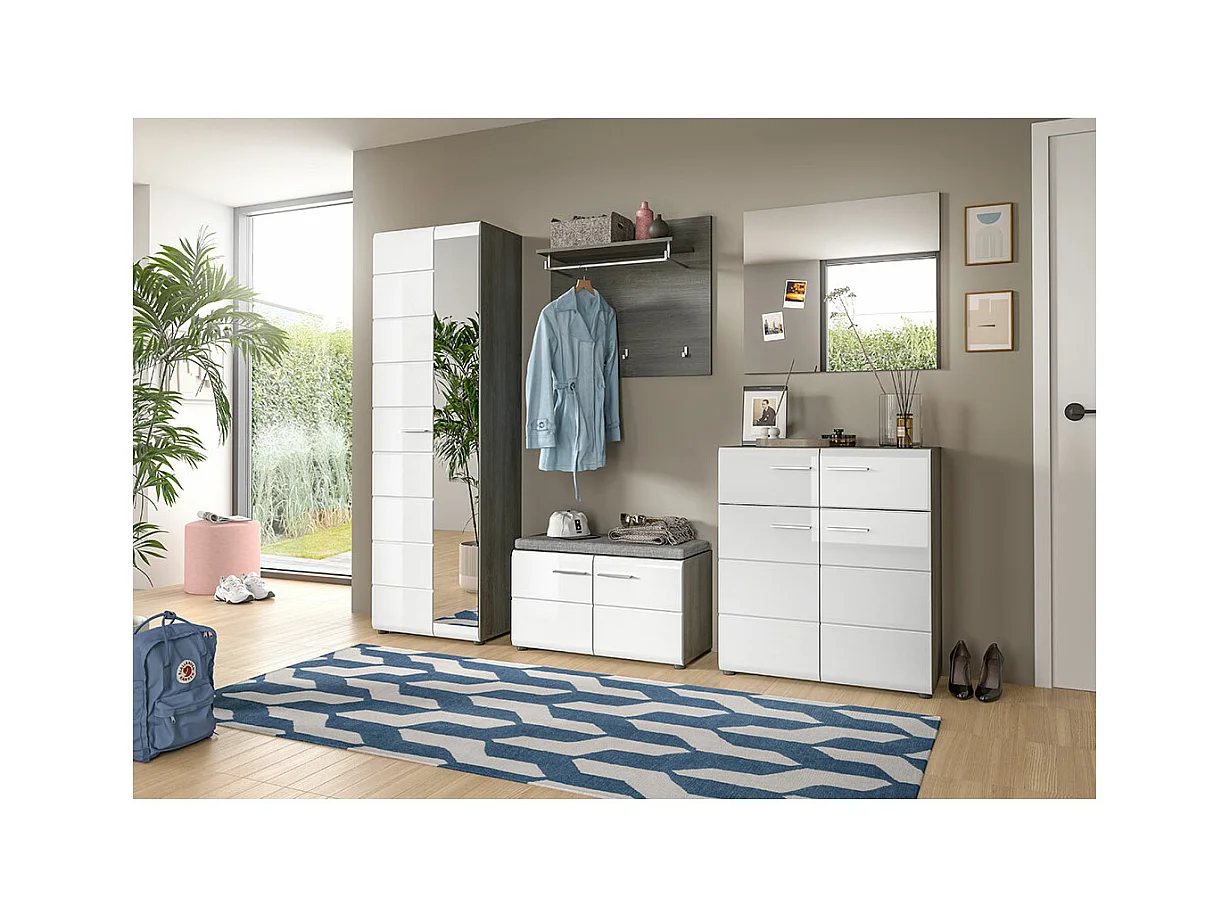 Salsa Spiegel weiß Hochglanz.