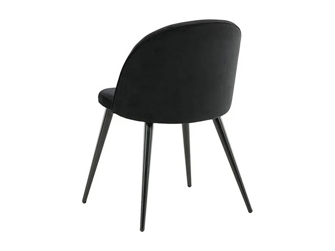 Tilst ensemble pour salle à manger table à manger impression marbre blanc 90x160 4 chaises velours noir.