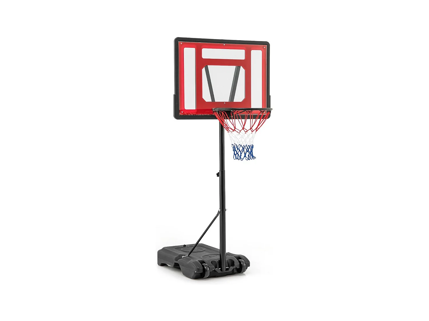 Panier de Basket-Ball, Support de Basket-Ball Réglable en Hauteur pour Enfants Adolescents Adultes, Panier de Basket-Ball Mobile, pour Intérieure/Extérieure