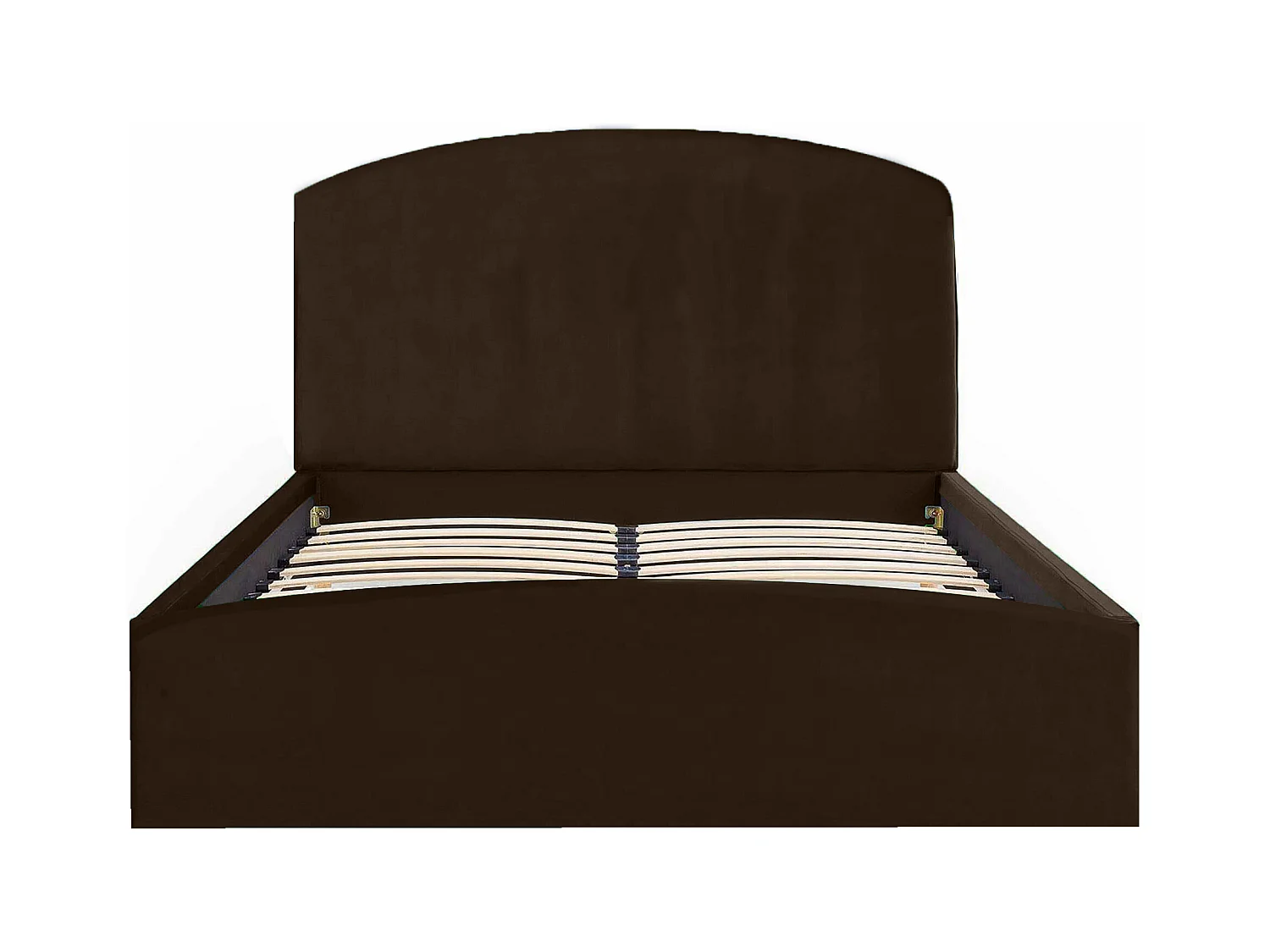 Gestoffeerd bed Montana 210x212x90 cm Slaapvlak 200x200 cm, opbergruimte, gaslift, stof Monolith bruin