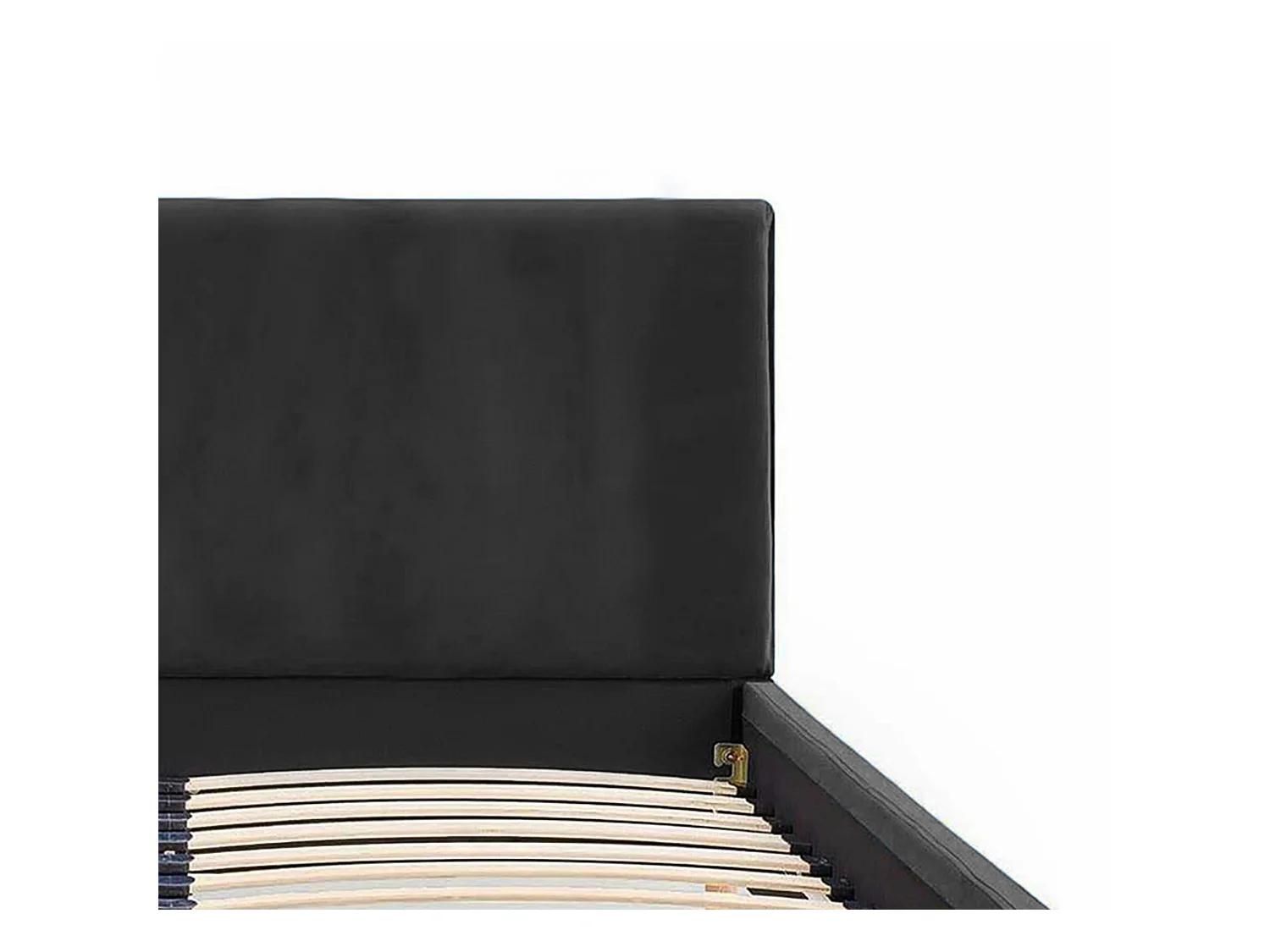 Lit rembourré Nefryt 150x212x90 cm, couchage 140x200 cm, coffre, vérin à gaz, tissu Monolith gris