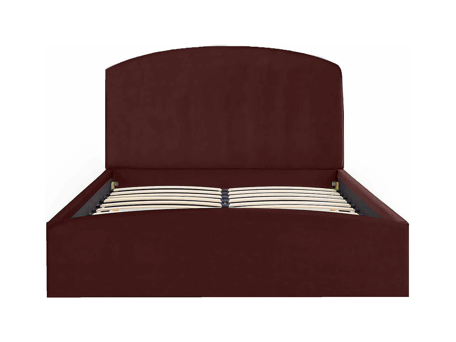 Gestoffeerd bed Montana 170x212x90 cm Slaapvlak 160x200 cm, opbergruimte, gaslift, stof Monolith kastanjebruin