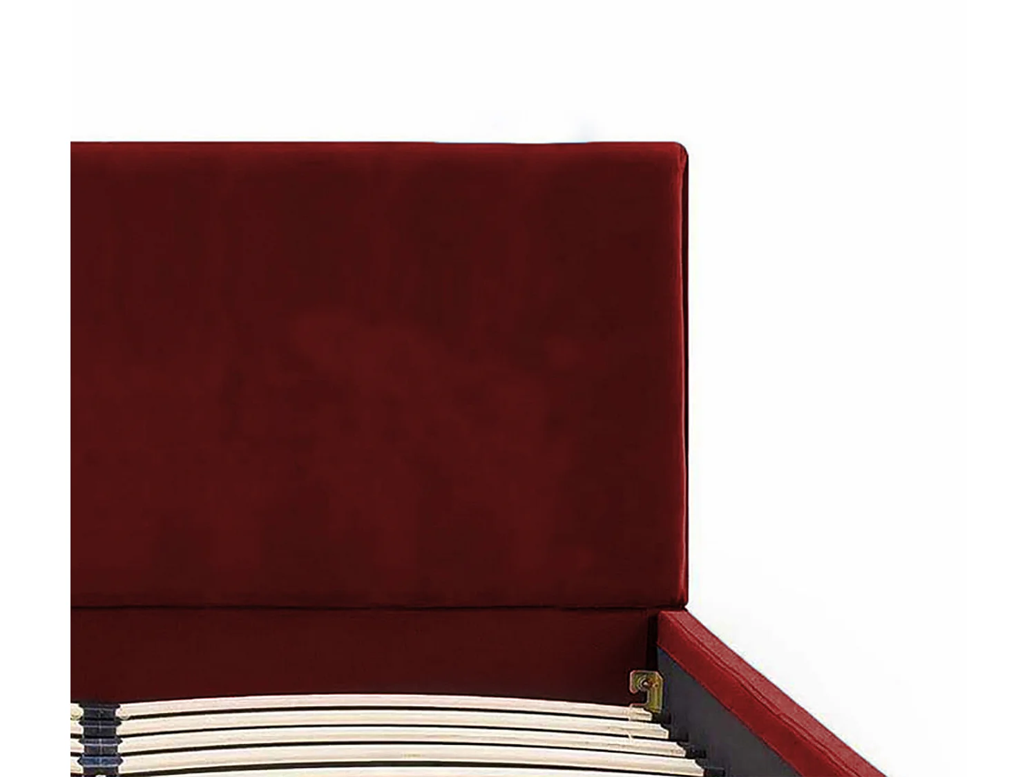 Lit rembourré Nefryt 130x212x90 cm, couchage 120x200 cm, coffre, vérin à gaz, tissu Monolith châtaigne