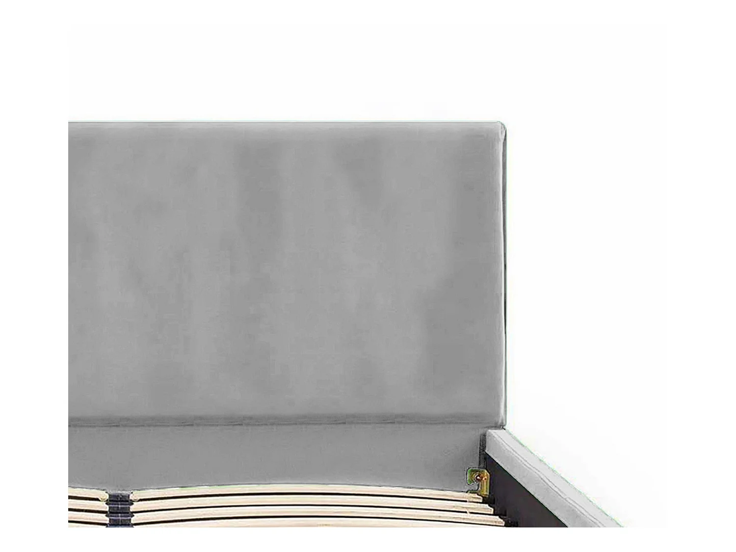 Lit rembourré Nefryt 170x212x90 cm, couchage 160x200 cm, coffre, vérin à gaz, tissu Monolith frêne